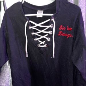 VS Pink Georgia bull dawg sweatshirt